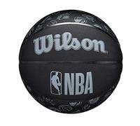 Wilson NBA All Team Basketball, Crafted with a Durable Cover and Precision Seams, For Enhanced Feel and Secure Grip, Colour: Black, Size: 7
