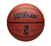 Wilson NBA Authentic Indoor/Outdoor City Basketball, 7, Brown