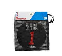 Wilson Basketball NBA DRV Training Markers, Plastic, Black, 5 Pieces