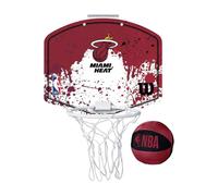 Wilson Nba Miami Heat Nba Team Mini Hoop Miami Heat Basketball Red
