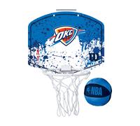 Wilson Nba Oklahoma City Thunder Nba Team Mini Hoop Oklahoma City Thunder Mini Basketball Hoop Silver