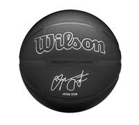 Wilson NBA Player Evergreen Basketball, With a Pure Feel Cover, Ideal For Outdoor Play, Weatherproof, Player: Tatum, Colour: Black, Size: 7