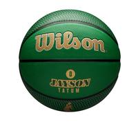 Wilson NBA Player Icon Outdoor Basketball - Tatum, Green/White, 7