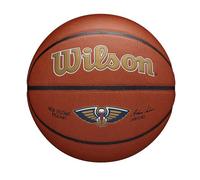 Wilson NBA Team Alliance Basketball, Featuring a Pure Feel Surface and Dual Depth Technology, With Enhanced Air Stability, Colour: Brown, Size: 7