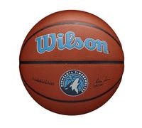 Wilson NBA Team Alliance Basketball, Featuring a Pure Feel Surface and Dual Depth Technology, With Enhanced Air Stability, Colour: Brown, Size: 7