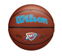 Wilson NBA Team Alliance Basketball, Featuring a Pure Feel Surface and Dual Depth Technology, With Enhanced Air Stability, Colour: Brown, Size: 7