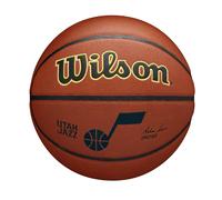 Wilson Basketball, NBA Team Alliance, Utah Jazz, Outdoor and indoor, PureFeel Cover, Size: 7, Brown