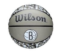 Wilson NBA Team Graffiti Basketball - Brooklyn Nets, Size 7-29.5"