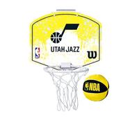 Wilson NBA Team Mini Basketball Hoop, Compact Size and Sturdy Build, Easy Setup and Dynamic Design, Colour: Yellow