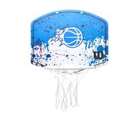 Wilson NBA Team Mini Hoop Orlando Magic, Plastic Over-Door Mini Basketball Hoop, Play Anywhere & Represent Your Squad, Colour: Blue