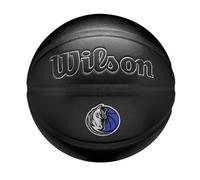Wilson NBA Team Premiere Basketball, Featuring a Dynamic Depth Design With Textured Snakeskin, and Embroidered Team Patch, Team: Dallas Mavericks, Colour: Black, Size: 7