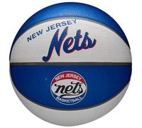 Wilson Mini-Basketball, Team Retro Model, BROOKLYN NETS, Outdoor, Rubber, Size: MINI