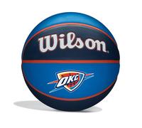 Wilson Basketball, NBA Team Tribute Model, OKLAHOMA CITY THUNDER, Outdoor, Rubber, Size: 7