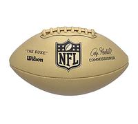 Wilson NFL DUKE METALLIC EDITION American Football, Mixed Leather, Official Size, Gold, WTF1826XB