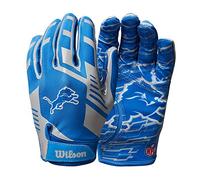 WILSON NFL Stretch Fit Football Gloves - Adult, Detroit Lions