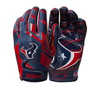 Wilson NFL Stretch Fit Football Gloves - Houston-Youth (WTF9327HU)