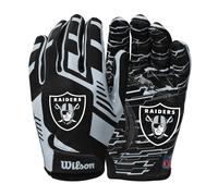 Wilson NFL Stretch Fit Football Gloves - Youth Las Vegas Raiders