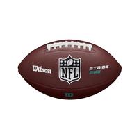 Wilson NFL Stride Pro Eco Football, Crafted from Eco-Conscious Materials, Made from Smooth Composite Leather, Featuring Precision Seams and NFL Lacing, Ready For Play, Colour: Brown, Official Size