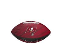 Wilson NFL Team Tailgate American Football, Rubber, Red / Grey, Junior
