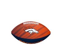 Wilson NFL Team Tailgate American Football, Rubber, Orange / Blue, Junior