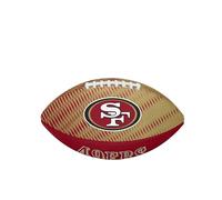Wilson NFL Team Tailgate American Football, Rubber, Red / Gold, Junior