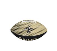 Wilson NFL Team Tailgate American Football, Rubber, Black / Gold, Junior
