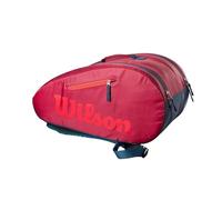 Wilson Padel Bag for Children and Young People, Junior Padel Bag, For up to 3 Rackets, Red (Infrared)