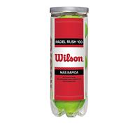Wilson Unisex Padel Balls, Padel Rush 100, Pack of 3, For Artificial Surfaces (Omni Court), Yellow, WRT136500, Pack of 3