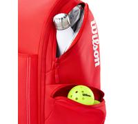 Wilson Super Tour Red Pickleball Backpack, with Dual Paddle Pockets for Easy Access & Dedicated Shoe Storage, Colour: Red