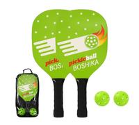 Wilson Pickleball Set - 2 Paddles & 4 Balls for Indoor/Outdoor