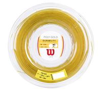 Wilson Poly Gold Tennis String, Polyester, 16, Diameter: 1.3 mm, Orange, 200 m, 1 Roll