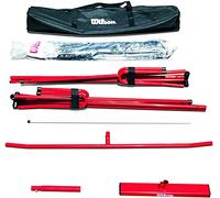 Wilson Portable Pickleball Net System,Red/White