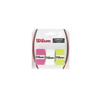 Wilson Pro Overgrip-Comfort 3pk-assorted-white/green/pink
