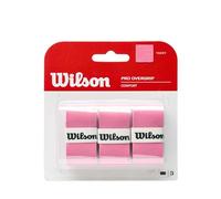 Wilson Pro Overgrip WRZ4017WH Unisex Grip Tape, White, Pack of 3