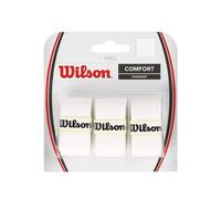 Wilson Pro Overgrip WRZ4017WH Unisex Grip Tape, White, Pack of 3 White Pack of 3