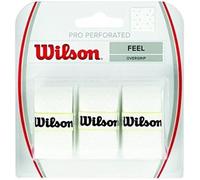 Wilson Pro Perforated Overgrip | Sweat Absorbent | Tennis Padel | Pack of 3