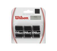 Wilson Overgrip, Pro Overgrip Sensation, Unisex, Black, Pack of 3, WRZ4010BK