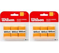 Wilson Pro Soft Overgrip Go Belt - Gold, One Size (Pack of 2)