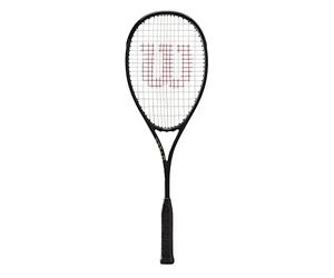 Wilson Pro Staff L Squash Racket, Provides Precision Control and a Lightweight Feel, Extra Power for Accurate Shots and Enhanced Spin, Colour: Black/Grey, Size: 0