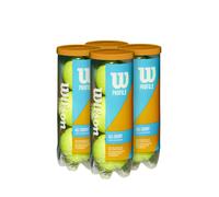 Wilson Profile All Court Tennis Ball - 4 Can Pack, Yellow