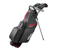 Wilson Profile Complete Long Golf Club Set, Crafted for Swift Swings With a Steel Build, Left-Handed, Colour: Red/Black/Silver, Size: Standard