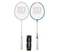 Wilson Reaction/Champ 2 Play Badminton Set inc 2 Rackets & Shuttles