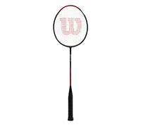 Wilson Recon 370 Badminton Racket, Grip Strength 6, Head Heavy Balance, Carbon Fibre, Black/Red/Gold