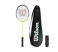 Wilson Recon P90 Badminton Racket includes Full Length Protective Badminton Cover & 6 Badminton Shuttles