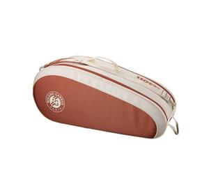 Wilson Roland-Garros 2025 Team 6 Pack, with a Spacious Accessory Pocket, and Adjustable Strap, Provides Complete Racket Protection, Colour: Cream/Clay