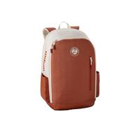 Wilson Roland-Garros 2025 Team Backpack, Features a Breathable Design with Secure Zip, Cushioned Sleeve and Customisable Straps, Colour: Cream/Clay