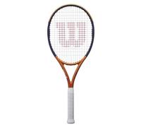 Wilson Roland-Garros Equipe Tennis Racket, With a Precision Weighting and Dual Aperture Design, Provides Comfort Grip, Superior Control and Increased Reach, Colour: Navy/White, Size: 1