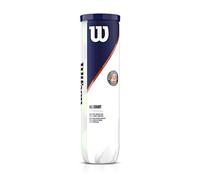 Wilson Unisex-Adult Roland Garros All Court Tennis Ball, Yellow, 18 × 4