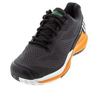 Wilson Women's Tennis Shoes, RUSH PRO 3.5 PARIS W, White/Orange/Black, Size: 4, For All Surfaces, All Player Types, WRS327730E040