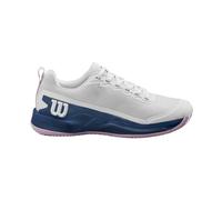 Wilson Rush Pro 4.5 Clay Court Tennis Shoe, Women's, Size 6, White/Ensign Blue/Pirouette